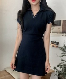 FREE STYLISTS（フリー スタイリスト）の「YUGA_YGMC　Puff sleeve polo dress（ワンピース）」