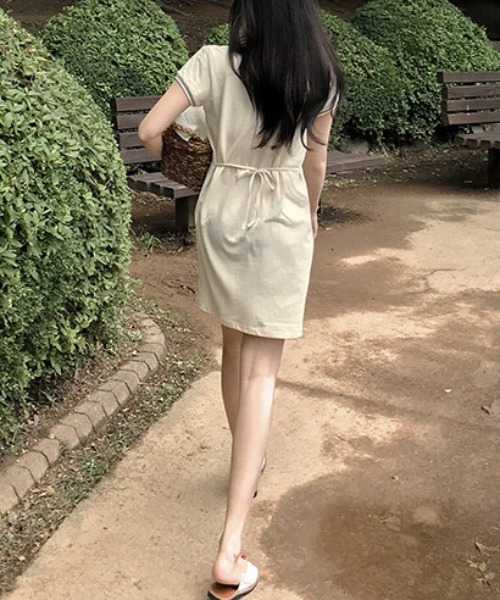 セール】YUGA_YGMC Puff sleeve polo dress（ワンピース）｜FREE