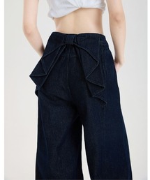 Aelina（エリナ）の「バックリボンデザインデニムパンツ（デニムパンツ）」