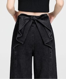 Aelina（エリナ）の「バックリボンデザインデニムパンツ（デニムパンツ）」