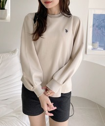 【U.S. POLO ASSN】ボリュームスリーブ クルーネック スウェット