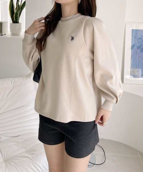 U.S. POLO ASSN.(ユーエスポロアッスン)の「【U.S. POLO ASSN】ボリュームスリーブ クルーネック スウェット(スウェット・レディース・ブラック/ベージュ/ボルドー・M/L)」の12枚目の写真