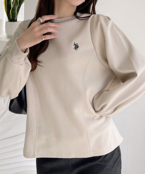 トレーナー スウェット 「U.S. POLO ASSN」ボリュームスリーブ クルーネック スウェット レディース セール】【U.S. POLO ASSN】ボリュームスリーブ クルーネック