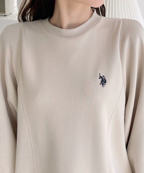 U.S. POLO ASSN.(ユーエスポロアッスン)の「【U.S. POLO ASSN】ボリュームスリーブ クルーネック スウェット(スウェット・レディース・ブラック/ベージュ/ボルドー・M/L)」の16枚目の写真