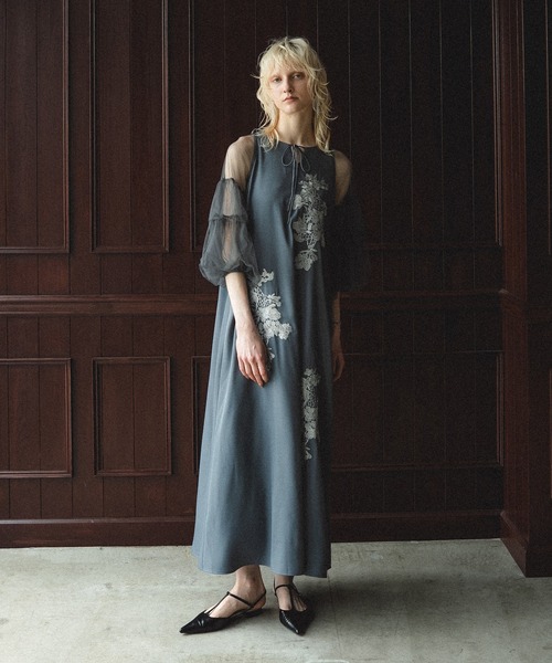 et.UNiVER(エトユニベール)の「Nomade A-line dress(ドレス・レディース・イエロー/ブルーグレー/ブラック・SMALL/MEDIUM/LARGE)」の18枚目の写真