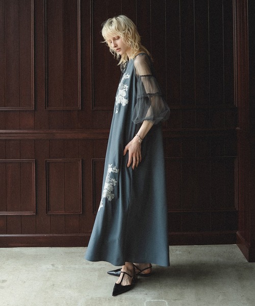 et.UNiVER(エトユニベール)の「Nomade A-line dress(ドレス・レディース・イエロー/ブルーグレー/ブラック・SMALL/MEDIUM/LARGE)」の20枚目の写真