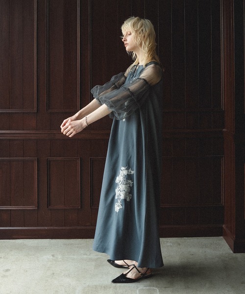 et.UNiVER(エトユニベール)の「Nomade A-line dress(ドレス・レディース・イエロー/ブルーグレー/ブラック・SMALL/MEDIUM/LARGE)」の21枚目の写真