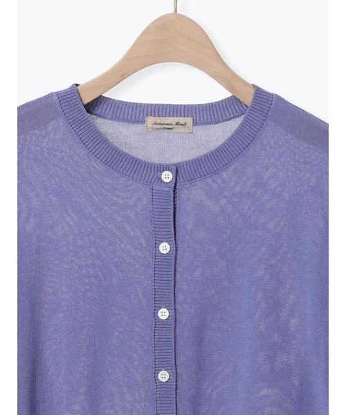 Samansa Mos2（サマンサ モスモス）の「[接触冷感]花刺繍七分袖クルーネックカーディガン（カーディガン/ボレロ・レディース・ブラック/レッド/グリーン/パープル/キナリ/イエロー・F）」の22枚目の写真