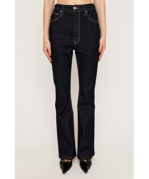 SLY(スライ)の「HW FLARE PT-C WITH ROICA(R)EF ハイウエスト フレアパンツ シー ウィズロイカ イーエフ(デニムパンツ・レディース・ダークブルー・23inch/22inch/26inch/25inch/24inch)」の10枚目の写真