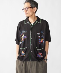 RAJAT: ハンド エンブロイダリー ショートスリーブ シャツ