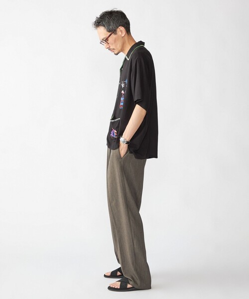 SHIPS(シップス)の「RAJAT: ハンド エンブロイダリー ショートスリーブ シャツ(シャツ/ブラウス・メンズ・ブラック・MEDIUM/LARGE)」の3枚目の写真
