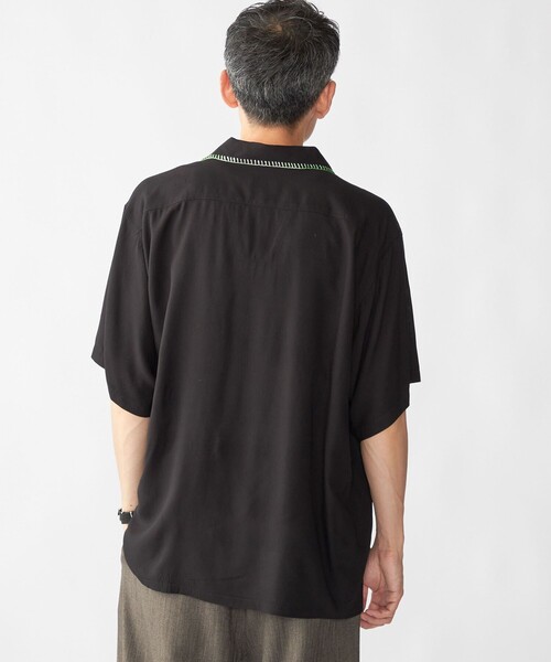 SHIPS(シップス)の「RAJAT: ハンド エンブロイダリー ショートスリーブ シャツ(シャツ/ブラウス・メンズ・ブラック・MEDIUM/LARGE)」の8枚目の写真