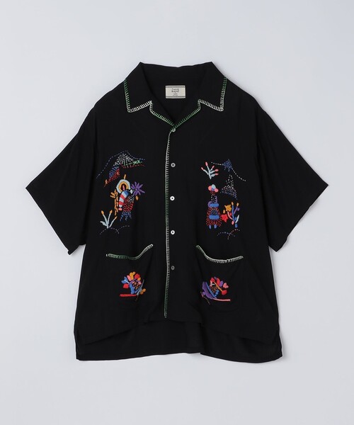 SHIPS(シップス)の「RAJAT: ハンド エンブロイダリー ショートスリーブ シャツ(シャツ/ブラウス・メンズ・ブラック・MEDIUM/LARGE)」の12枚目の写真