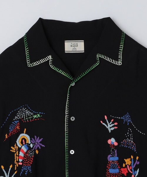SHIPS(シップス)の「RAJAT: ハンド エンブロイダリー ショートスリーブ シャツ(シャツ/ブラウス・メンズ・ブラック・MEDIUM/LARGE)」の14枚目の写真