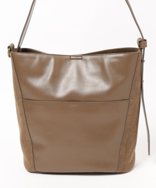 LEPSIM（レプシィム）の「ワンハンドルバケツバッグ　578467（ショルダーバッグ・レディース・ブラック/ライトブラウン/ダークグリーン・ONE SIZE）」の20枚目の写真