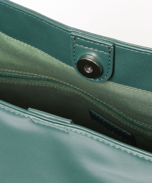 LEPSIM（レプシィム）の「ワンハンドルバケツバッグ　578467（ショルダーバッグ・レディース・ブラック/ライトブラウン/ダークグリーン・ONE SIZE）」の11枚目の写真