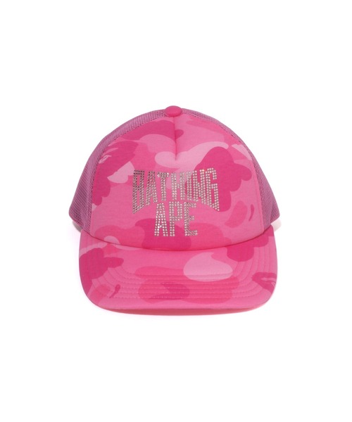 Bape ピンク ベースボールキャップ BAPE STA MESH CAP | bape.com