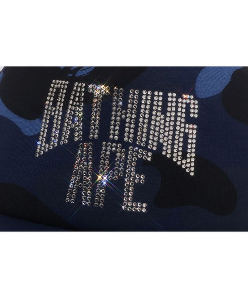 A BATHING APE（アベイシングエイプ）の「COLOR CAMO CRYSTAL BATHING APE LOGO MESH CAP（キャップ・レディース・ピンク・FREE）」の6枚目の写真