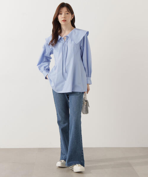 PROPORTION BODY DRESSING（プロポーションボディドレッシング）の「ＦＬＡＲＥ　ＤＥＮＩＭ / 1215230800（その他パンツ・レディース・ブルー/ブルー系その他・MEDIUM/P/S/SMALL）」の5枚目の写真