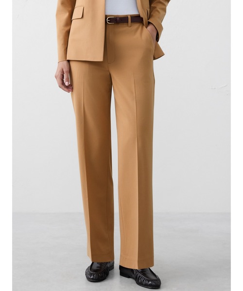 BANANA REPUBLIC FACTORY STORE(バナナリパブリック ファクトリーストア)の「BANANA REPUBLIC FACTORY STORE ストレートハイライズスカルプテッドパンツ(その他パンツ・レディース・ベージュ/ブラック/ネイビー/アイボリー・6/4/2/0/8)」の3枚目の写真