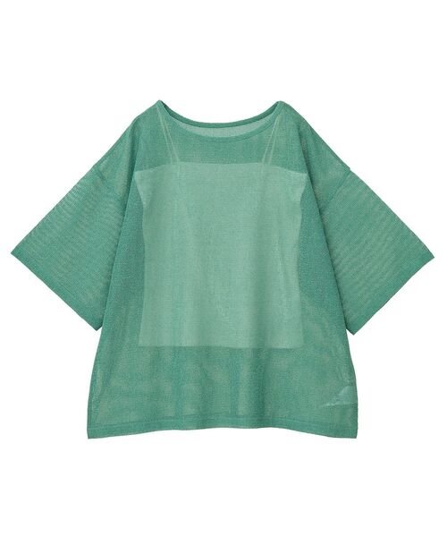 AMERICAN HOLIC（アメリカンホリック）の「SET メッシュプルオーバー+キャミソール（Tシャツ/カットソー・レディース・アイボリー/ネイビー/オレンジ/グリーン・M/L）」の12枚目の写真