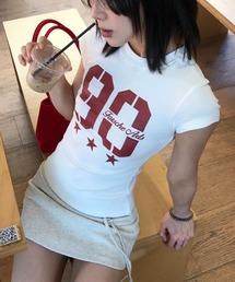 Vipoa（ヴィポア）の「numbering piti tee（Tシャツ/カットソー・レディース）」