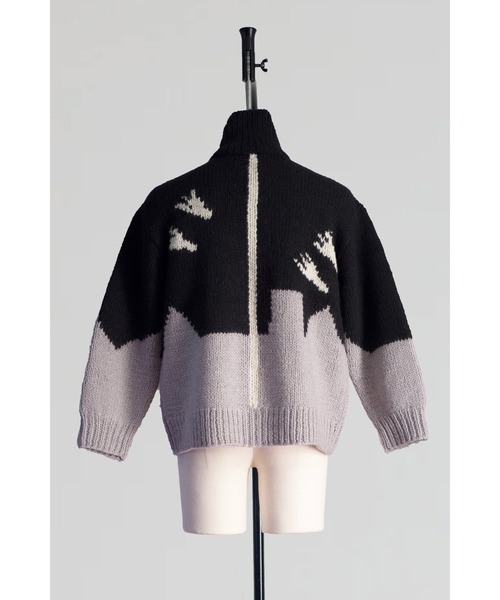 SHINYAKOZUKA(シンヤコヅカ)の「PENGUINCHAN JUMPER(カーディガン/ボレロ・メンズ・ダークブラック/ネイビー/ダークネイビー・S/M/L/XL)」の4枚目の写真