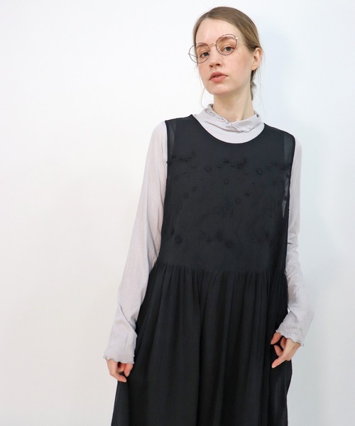 haupia（ハウピア）の「tulip dance【ワンピース】（ワンピース・レディース・ブラック/オフホワイト・MEDIUM）」の16枚目の写真