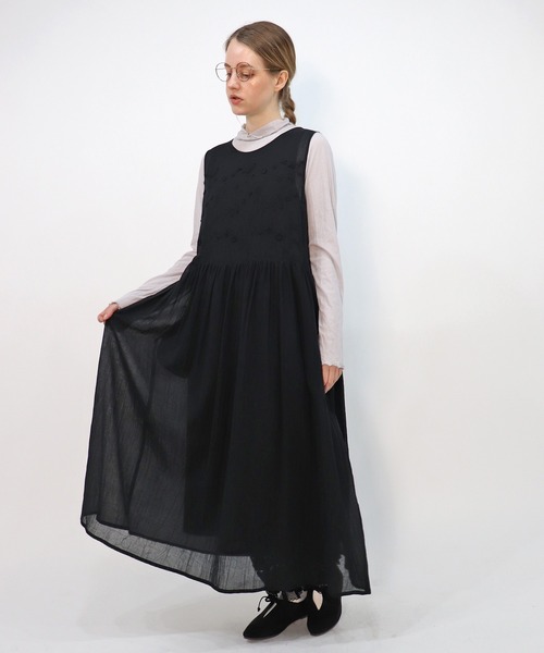 haupia（ハウピア）の「tulip dance【ワンピース】（ワンピース・レディース・ブラック/オフホワイト・MEDIUM）」の17枚目の写真