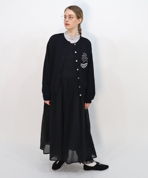 haupia（ハウピア）の「tulip dance【ワンピース】（ワンピース・レディース・ブラック/オフホワイト・MEDIUM）」の18枚目の写真