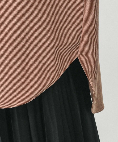 GLOBAL WORK（グローバルワーク）の「イージーケアコーデュロイシャツ/499701（シャツ/ブラウス・レディース・ブルー系その他/ラベンダー/ボルドー/キャメル/アイボリー/ピンク系その他・MEDIUM/LARGE）」の14枚目の写真