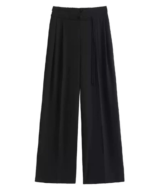 SEN TOKYO（セントーキョー）の「チャイナボタンハイウエストスラックス（スラックス・レディース・ブラック/ベージュ・S/L/M）」の8枚目の写真