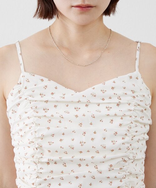 mline（エムライン）の「[mline]花柄シャーリング ミニワンピ（ワンピース・レディース・ブラック/ブラウン/アイボリー・FREE）」の17枚目の写真