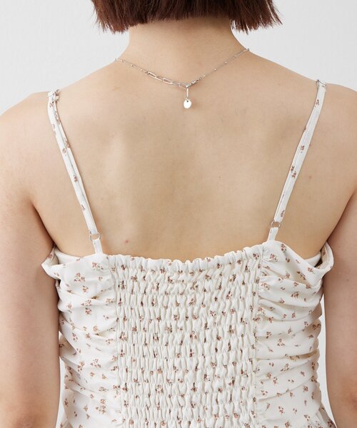 mline（エムライン）の「[mline]花柄シャーリング ミニワンピ（ワンピース・レディース・ブラック/ブラウン/アイボリー・FREE）」の18枚目の写真