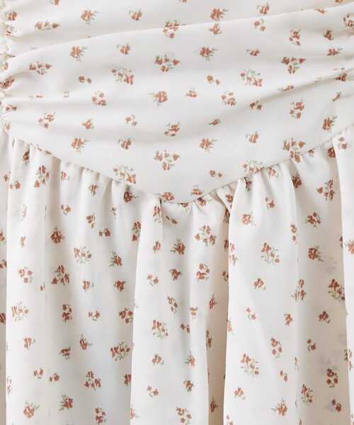 mline（エムライン）の「[mline]花柄シャーリング ミニワンピ（ワンピース・レディース・ブラック/ブラウン/アイボリー・FREE）」の21枚目の写真