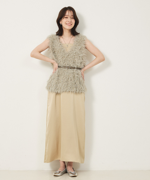 abahouse mavie（アバハウスマヴィ）の「シンプルベルト（アソート）（ベルト・レディース・ブラック系その他/グレイッシュベージュ/ブラック・フリー）」の5枚目の写真