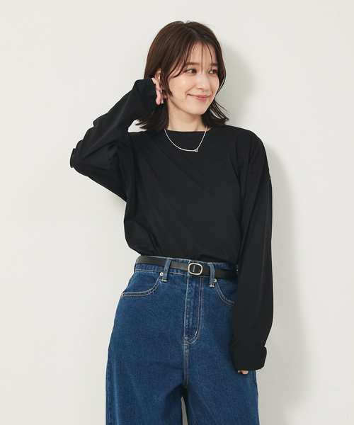 abahouse mavie（アバハウスマヴィ）の「シンプルベルト（アソート）（ベルト・レディース・ブラック系その他/グレイッシュベージュ/ブラック・フリー）」の9枚目の写真