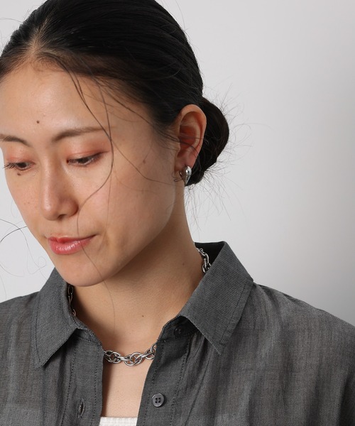 COLONY 2139（コロニートゥーワンスリーナイン）の「ハートワンタッチピアス（ピアス（両耳用）・レディース・シルバー/ゴールド・FREE）」の6枚目の写真