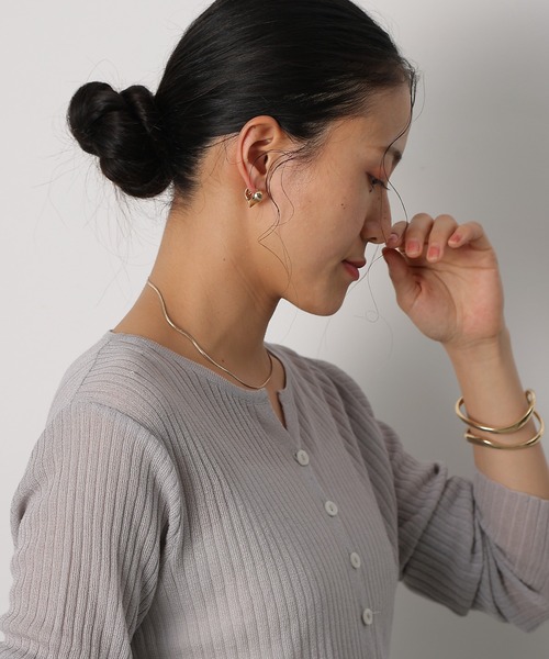 COLONY 2139（コロニートゥーワンスリーナイン）の「ハートワンタッチピアス（ピアス（両耳用）・レディース・シルバー/ゴールド・FREE）」の12枚目の写真