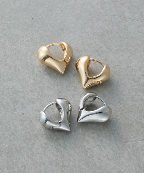 COLONY 2139（コロニートゥーワンスリーナイン）の「ハートワンタッチピアス（ピアス（両耳用）・レディース・シルバー/ゴールド・FREE）」の3枚目の写真
