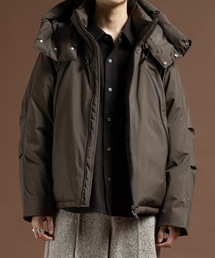 ダウンジャケット/コート（ブラウン/茶色系・フード取り外し可