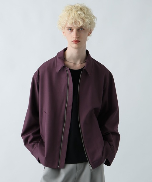 HARE(ハレ)の「【SET UP対応】ノーブルワークブルゾン(HARE)(ブルゾン・メンズ・ブルー系その他/パープル/ブラック/グレー・SMALL/MEDIUM)」の4枚目の写真