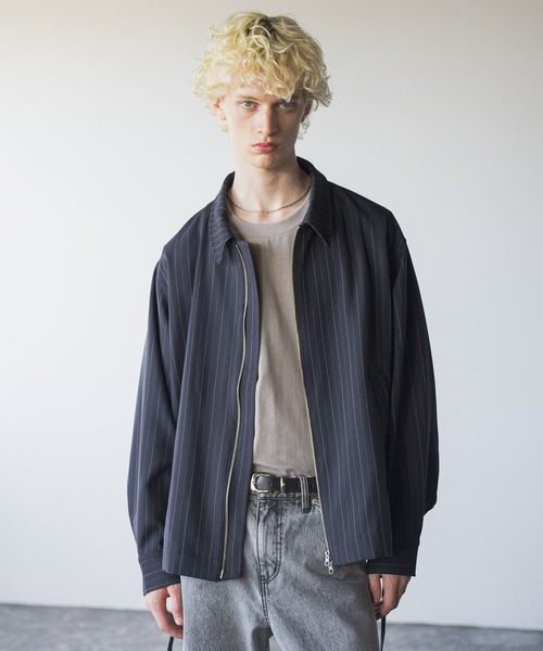 HARE(ハレ)の「【SET UP対応】ノーブルワークブルゾン(HARE)(ブルゾン・メンズ・ブルー系その他/パープル/ブラック/グレー・SMALL/MEDIUM)」の10枚目の写真