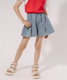 URBAN CHERRY（アーバンチェリー）の「タックフレアデニムショートパンツ（デニムパンツ・キッズ）」