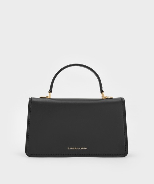 CHARLES & KEITH(チャールズ & キース)の「Arlet アラート ベルトトップハンドルバッグ(ハンドバッグ・レディース・ワインレッド/ブラック/クリーム・S)」の14枚目の写真