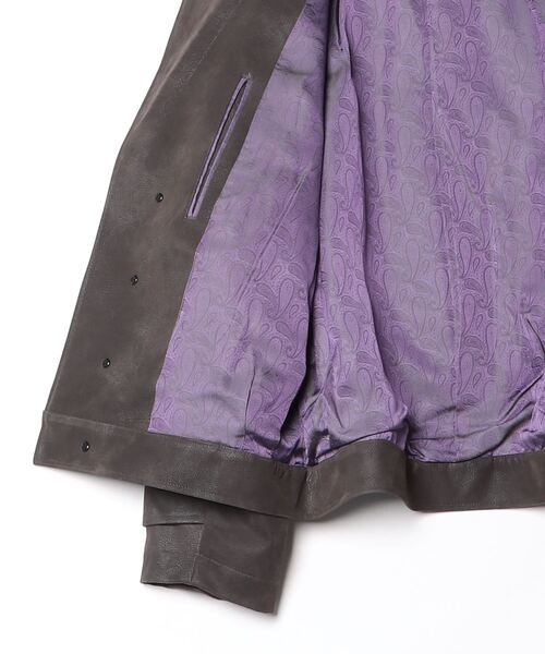 CANNABIS(カンナビス)の「NEZU YO-HINTEN シンセティックレザージャケット (200703)(その他アウター・メンズ・グレー・MEDIUM)」の3枚目の写真