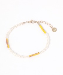 カラービーズパール調ブレスレット