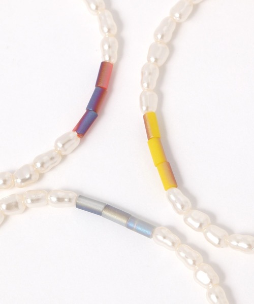 niko and...（ニコアンド）の「カラービーズパール調ブレスレット（ブレスレット・レディース・イエロー/オレンジ/ブルー・0）」の5枚目の写真