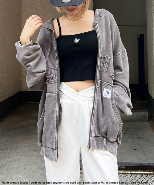 BACK TO THE FIELD（バック トゥー ザ フィールド）の「【MLB】ZIPビッグフーディー（パーカー・レディース・レッド/ブラウン/ブラック・FREE）」の8枚目の写真