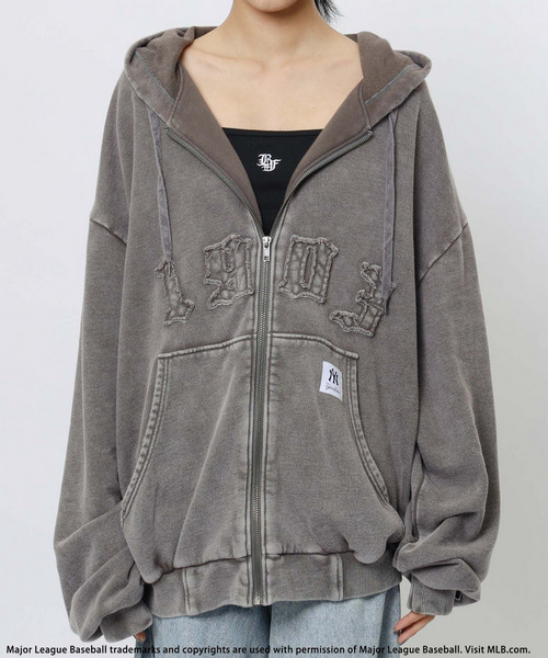 BACK TO THE FIELD（バック トゥー ザ フィールド）の「【MLB】ZIPビッグフーディー（パーカー・レディース・レッド/ブラウン/ブラック・FREE）」の9枚目の写真